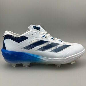 Adidas Adizero Impact TPU Men Size 11.5 Blue White Baseball Cleats JI1466 NEW